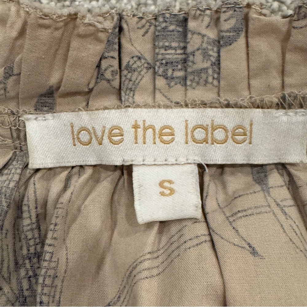 LOVE THE LABEL jessie top in yaffe/ecru cotton poplin size small like new - Picture 7 of 12